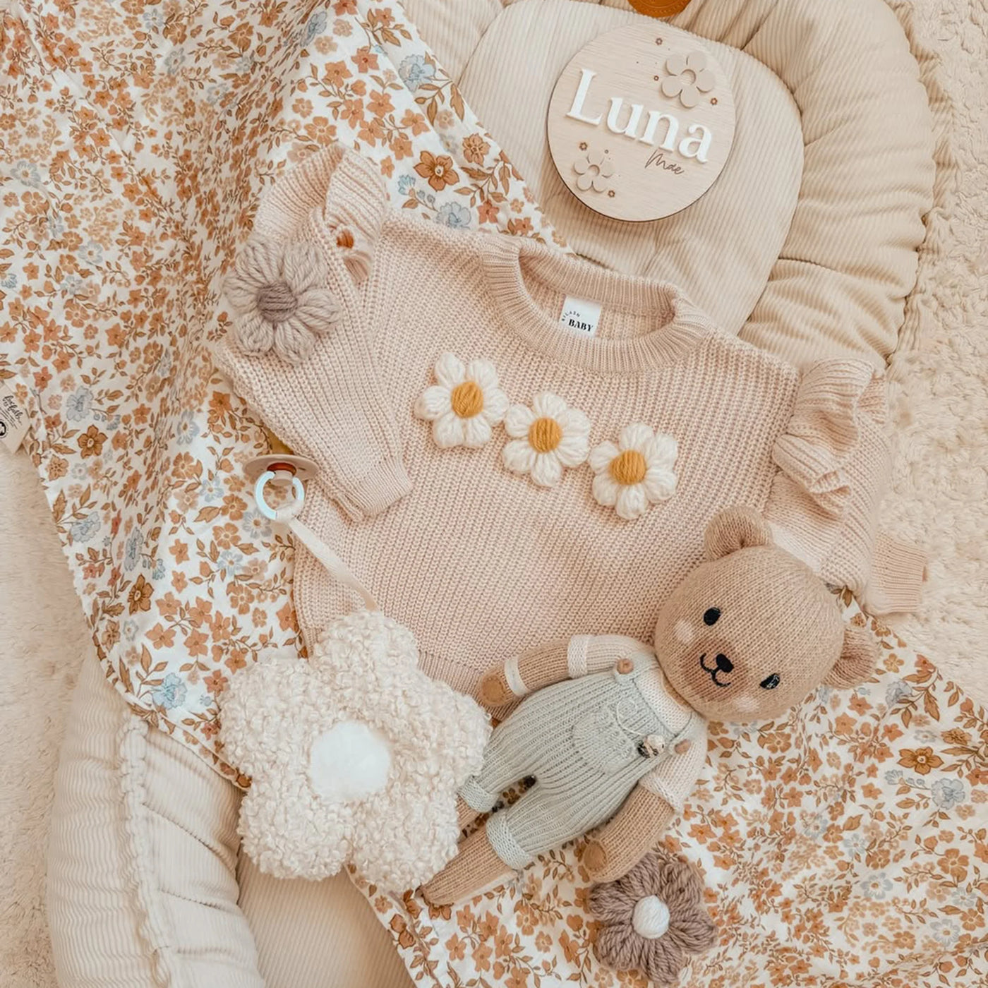 Baby Organic Muslin Wrap Broderie