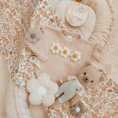 Baby Organic Muslin Wrap Broderie