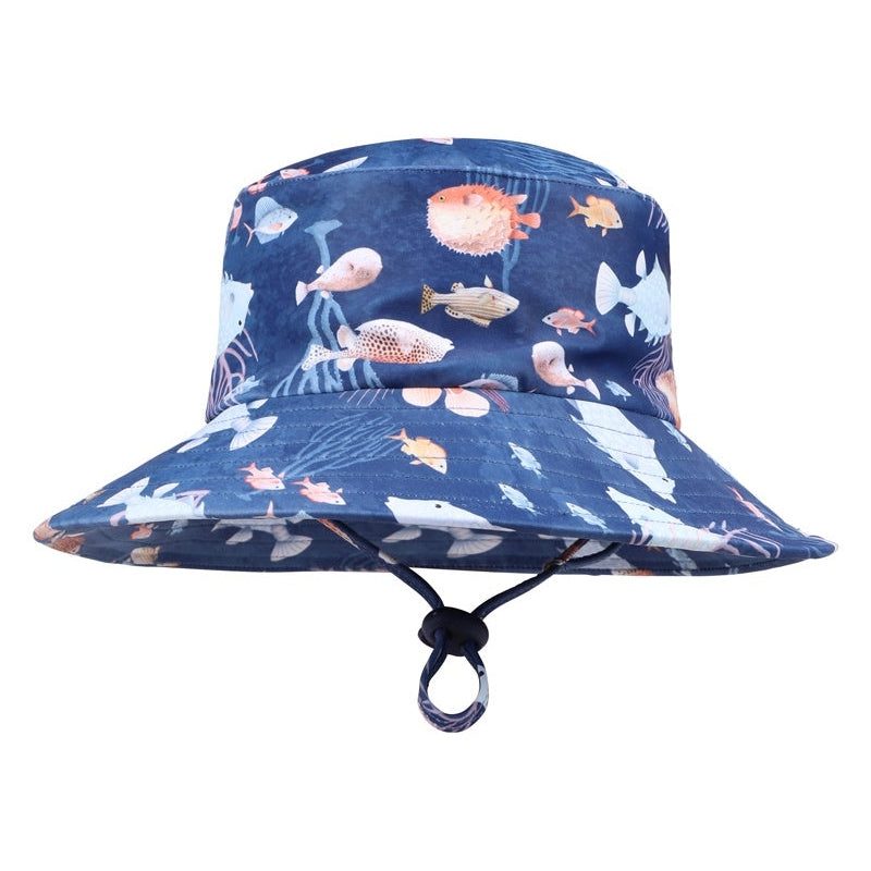 Bebe Swim Aiden Blue Print Sunhat