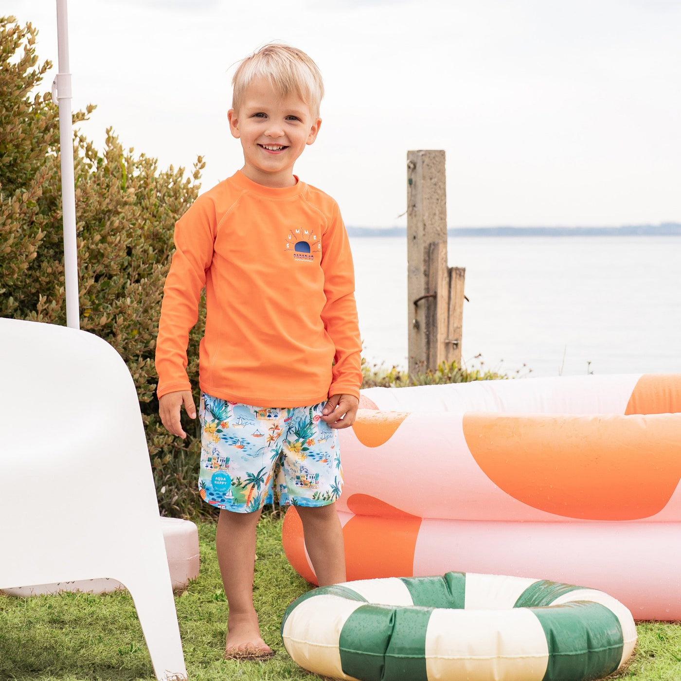 Bebe Swim Luca Print Boardshorts