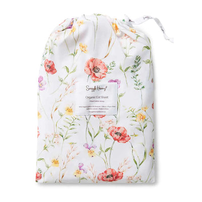 Fitted Cot Sheet Meadow