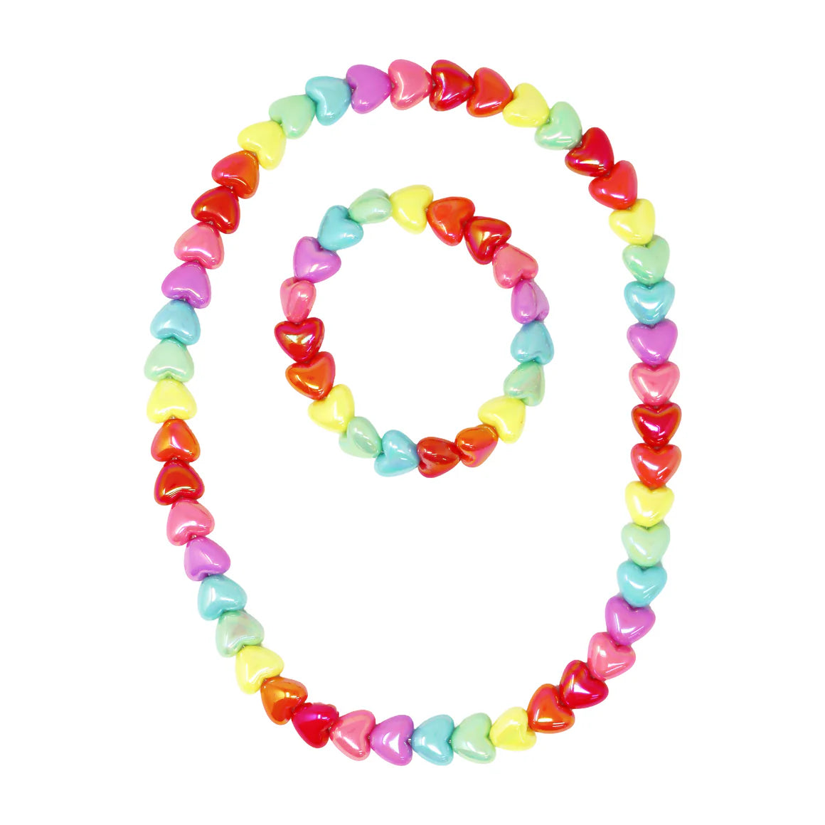 Rainbow Colour Blast Necklace & Bracelet Set