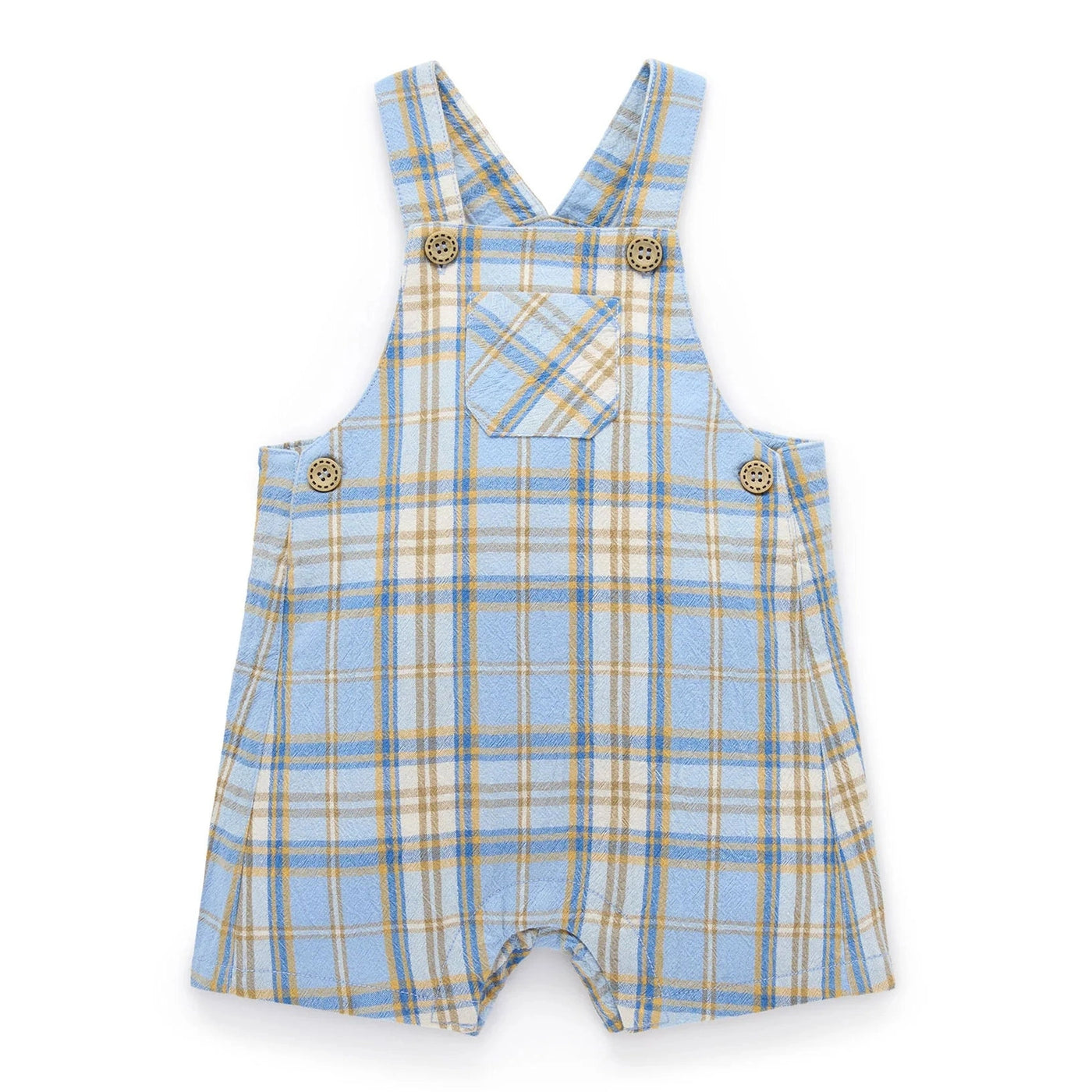Baby Boys Check Overalls