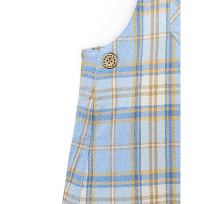 Baby Boys Check Overalls