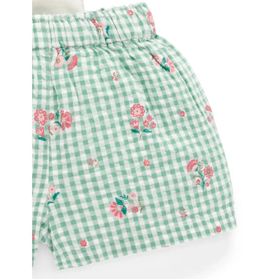 Girls Frida Gingham Floral Set