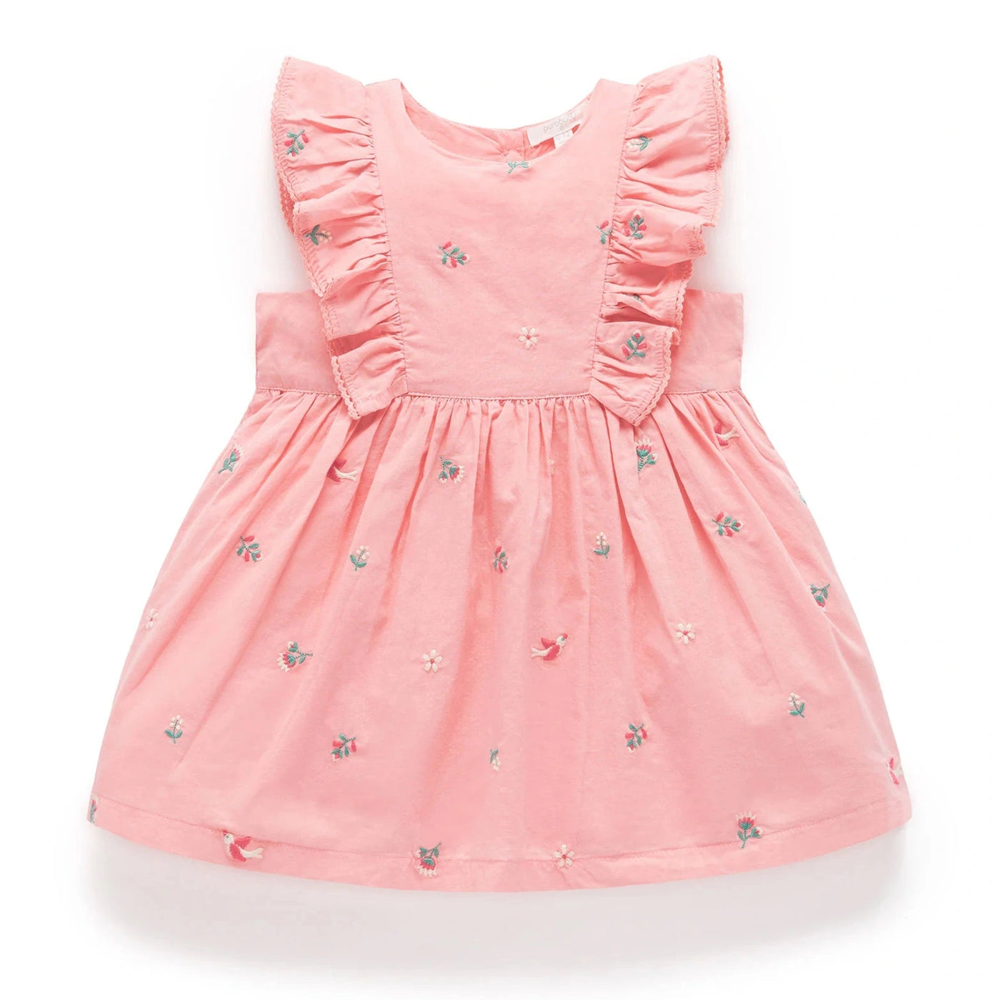 Baby Girls Swallow Broderie Dress