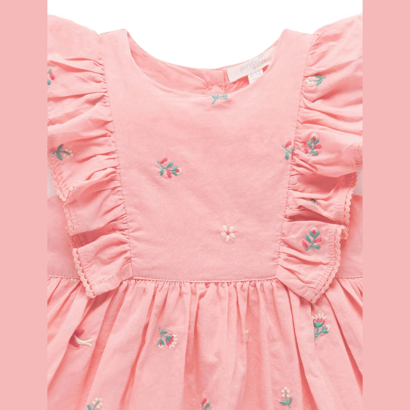 Baby Girls Swallow Broderie Dress
