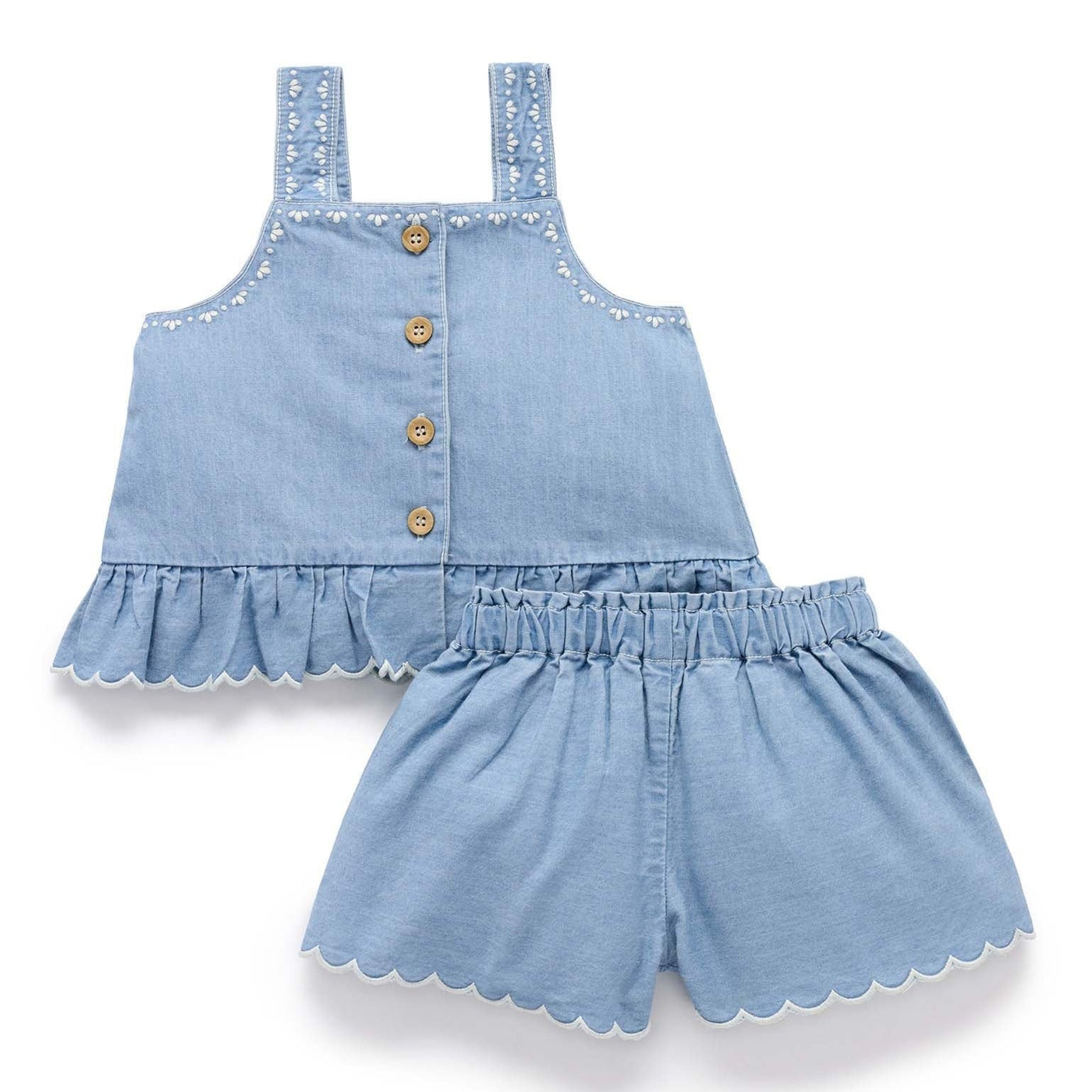 Girls Chambray Set