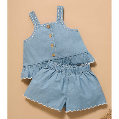 Girls Chambray Set