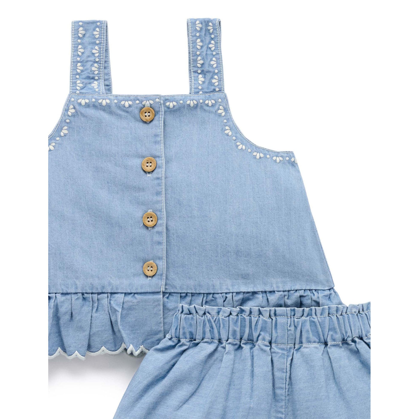 Girls Chambray Set