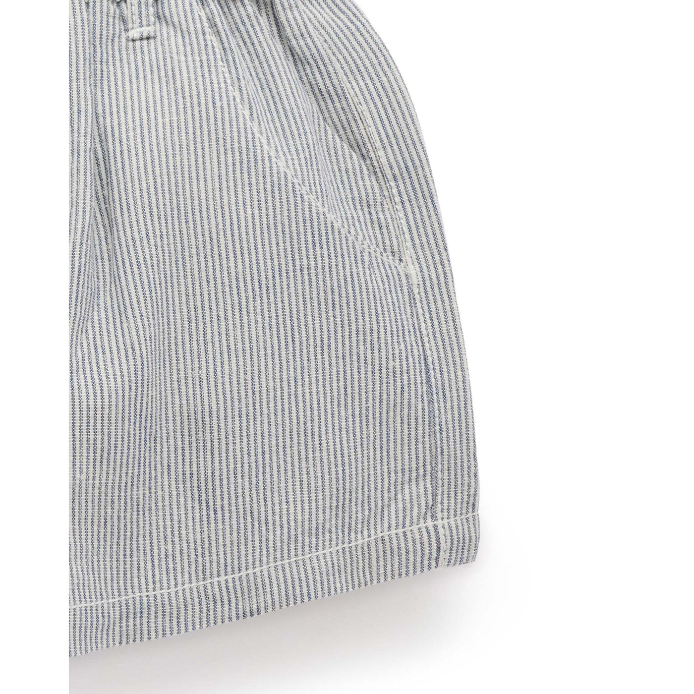 Baby Boys Striped Linen Blend Shorts