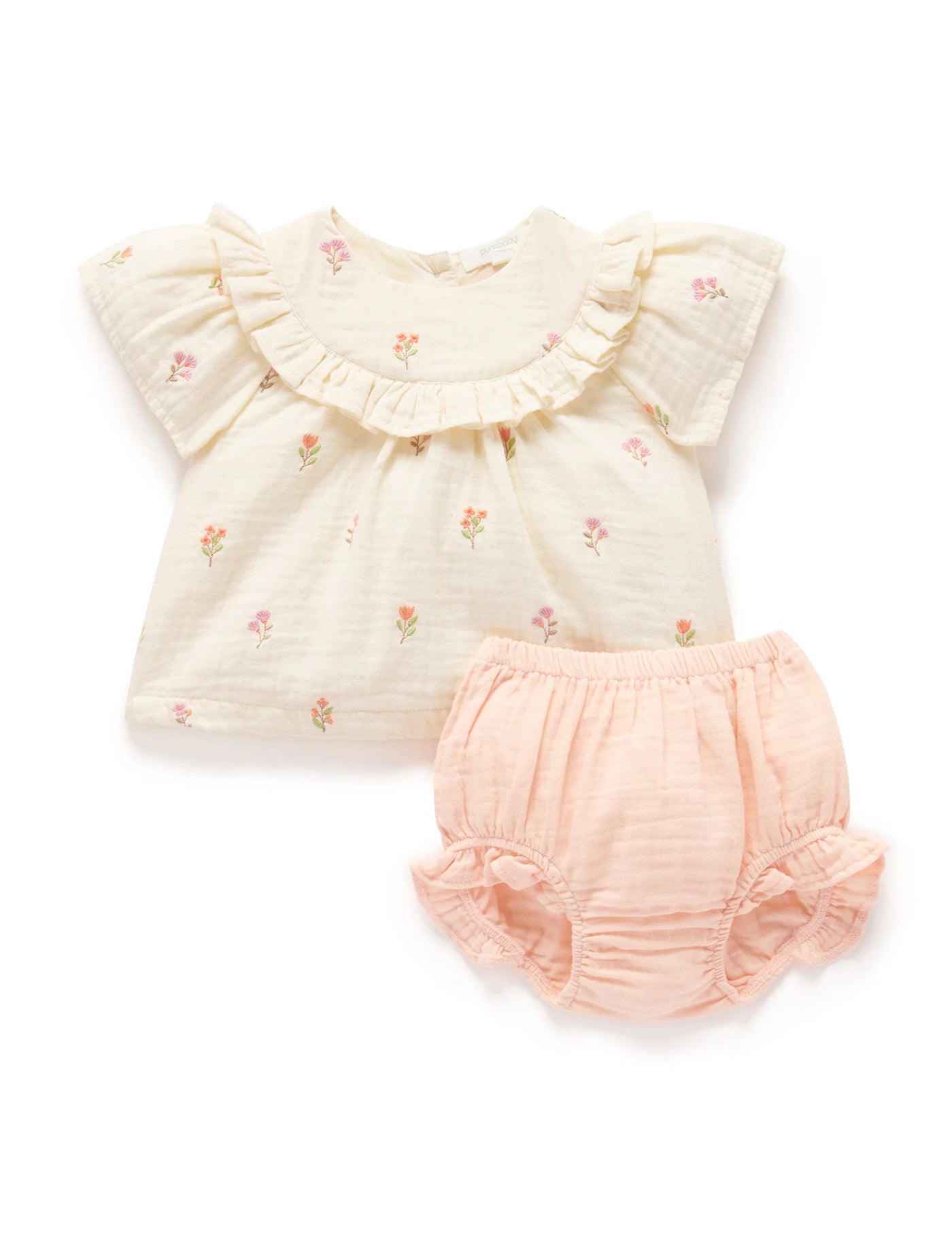 Girls Embroidered Set Cloud Spring