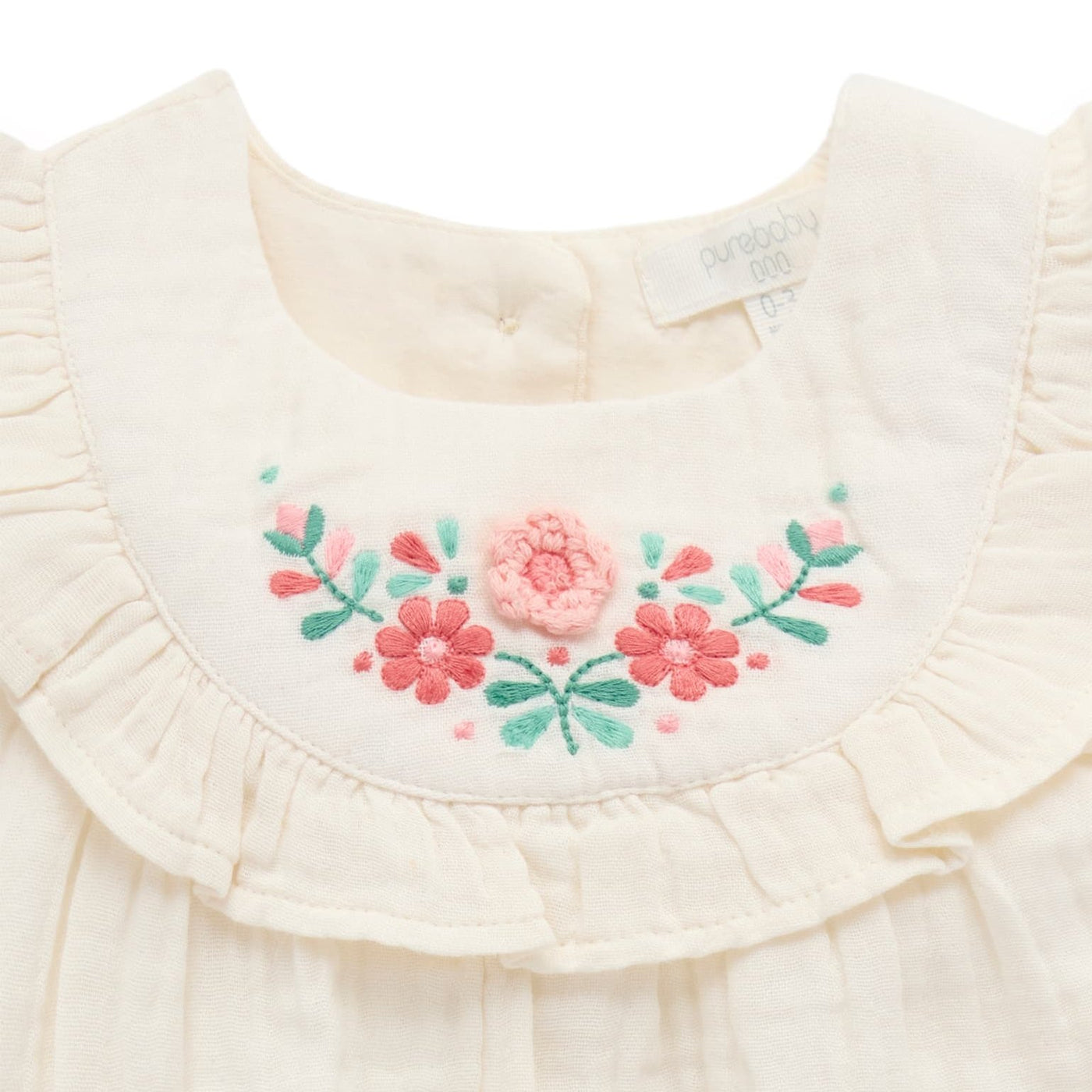 Baby Girls Embroidered Bloomer Set