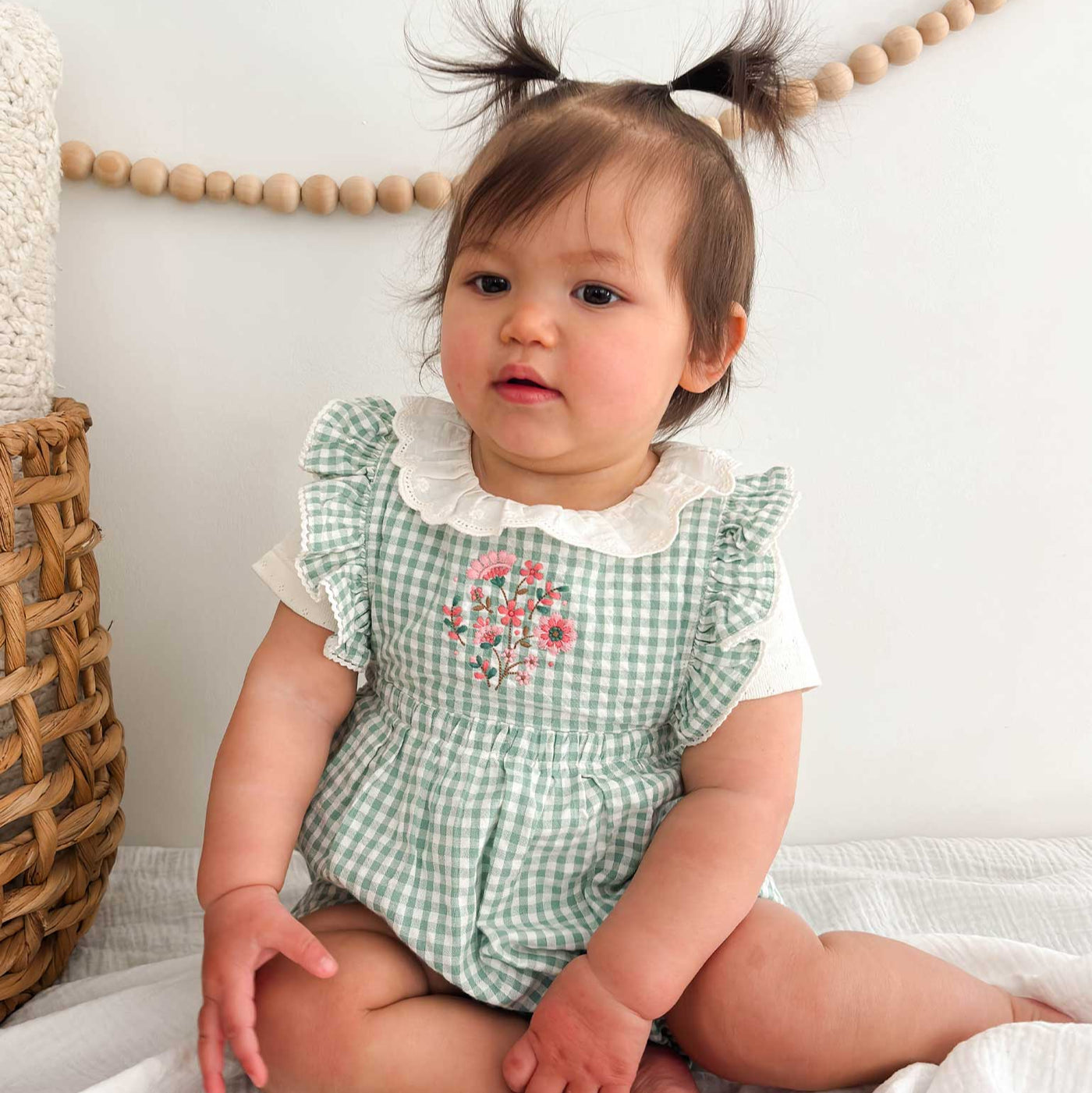 Baby Girls Frida Gingham Romper