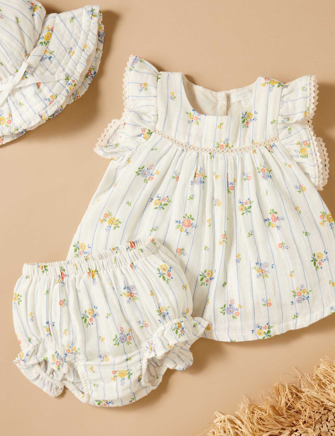 Girls Nautical Floral Set