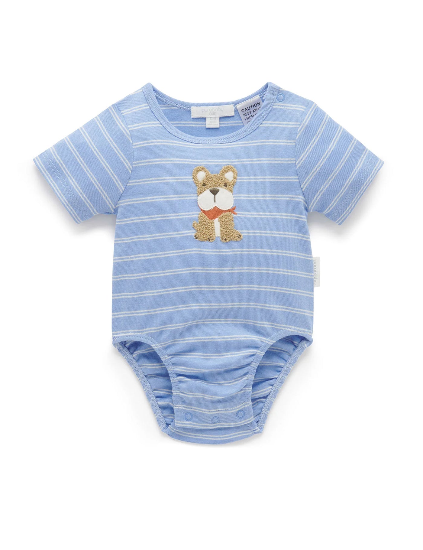 Boys Doggy Appliqued Bodysuit