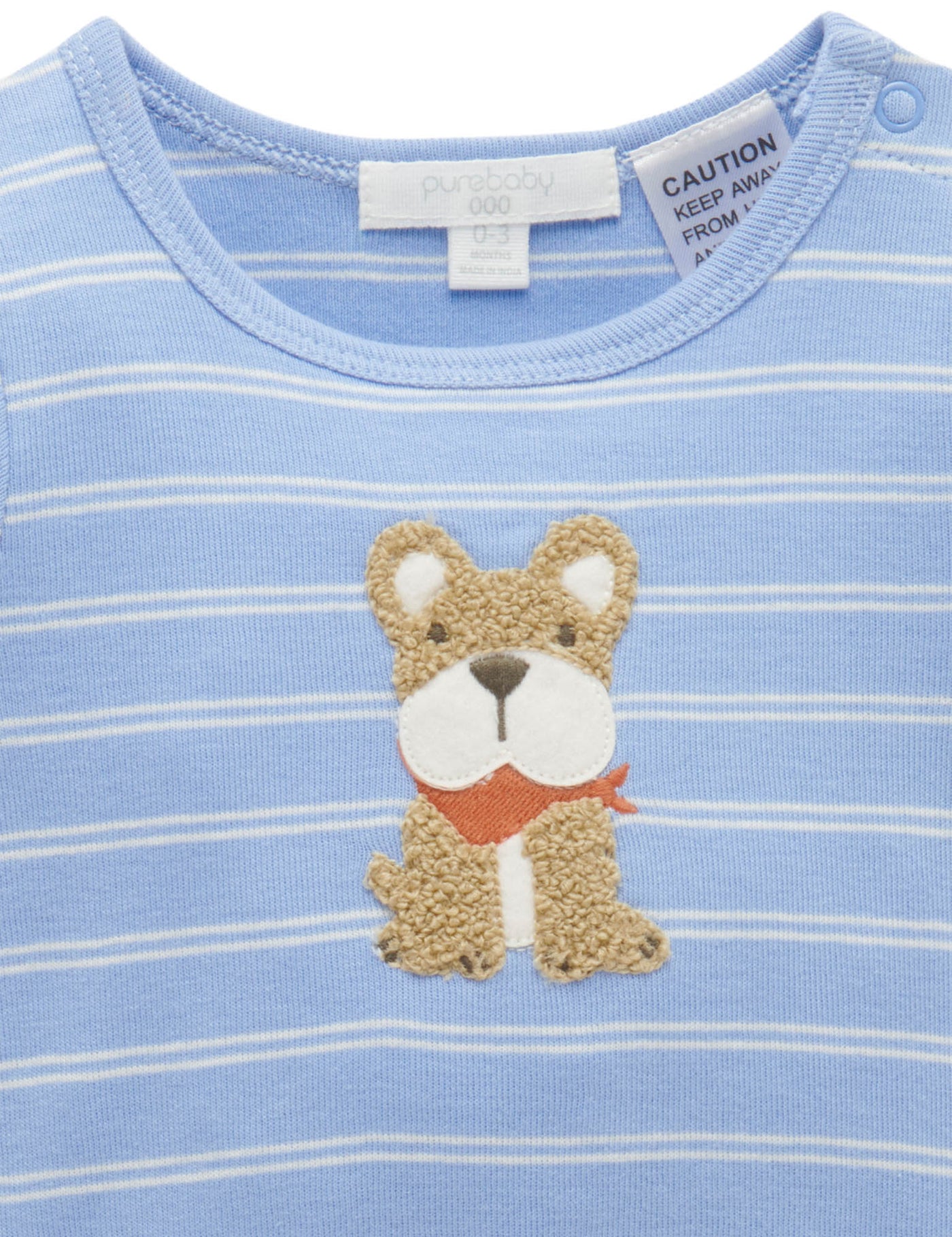 Boys Doggy Appliqued Bodysuit