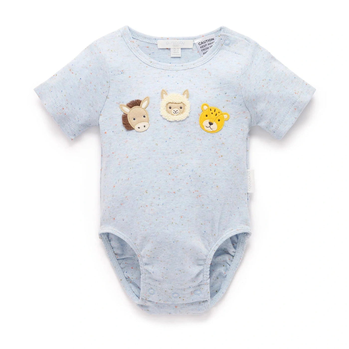 Baby Boys Donkey Applique Bodysuit