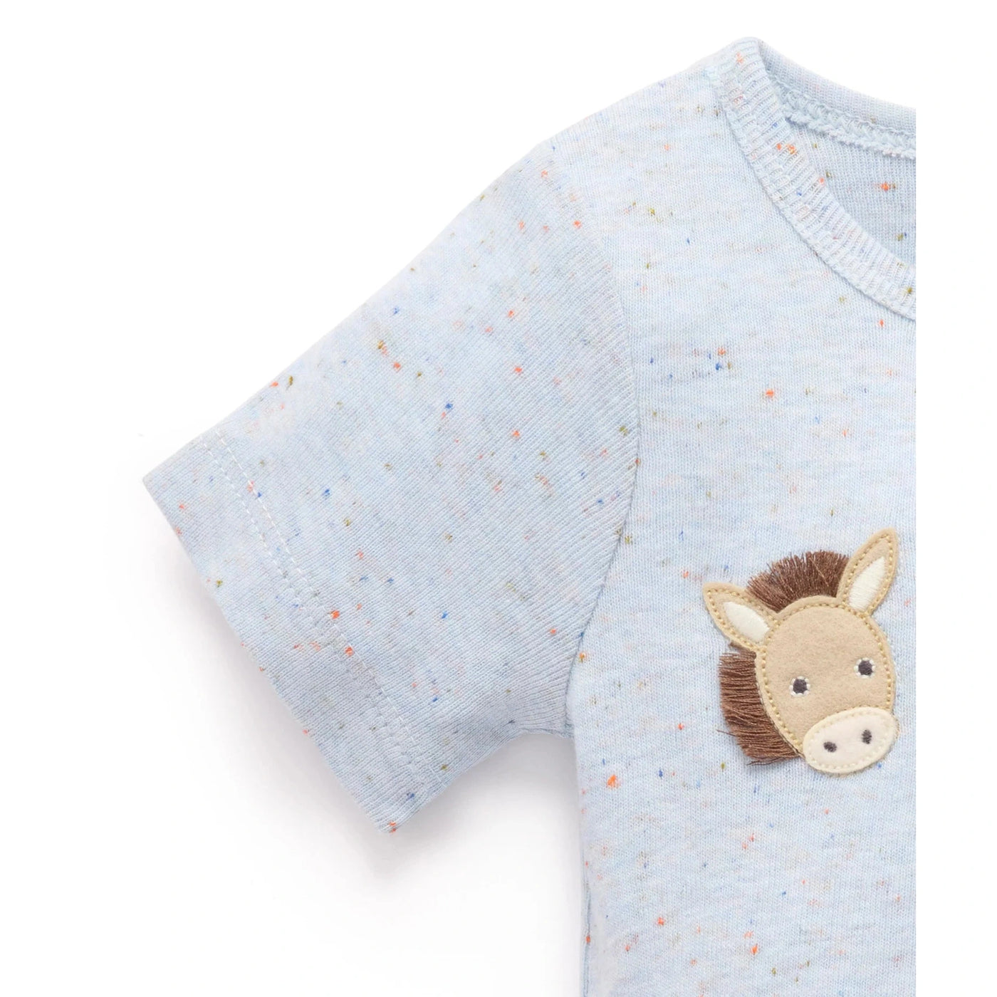 Baby Boys Donkey Applique Bodysuit