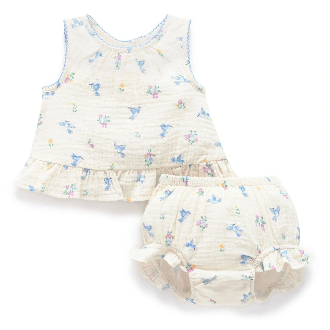 Baby Girls Hummingbird Ruffle Set