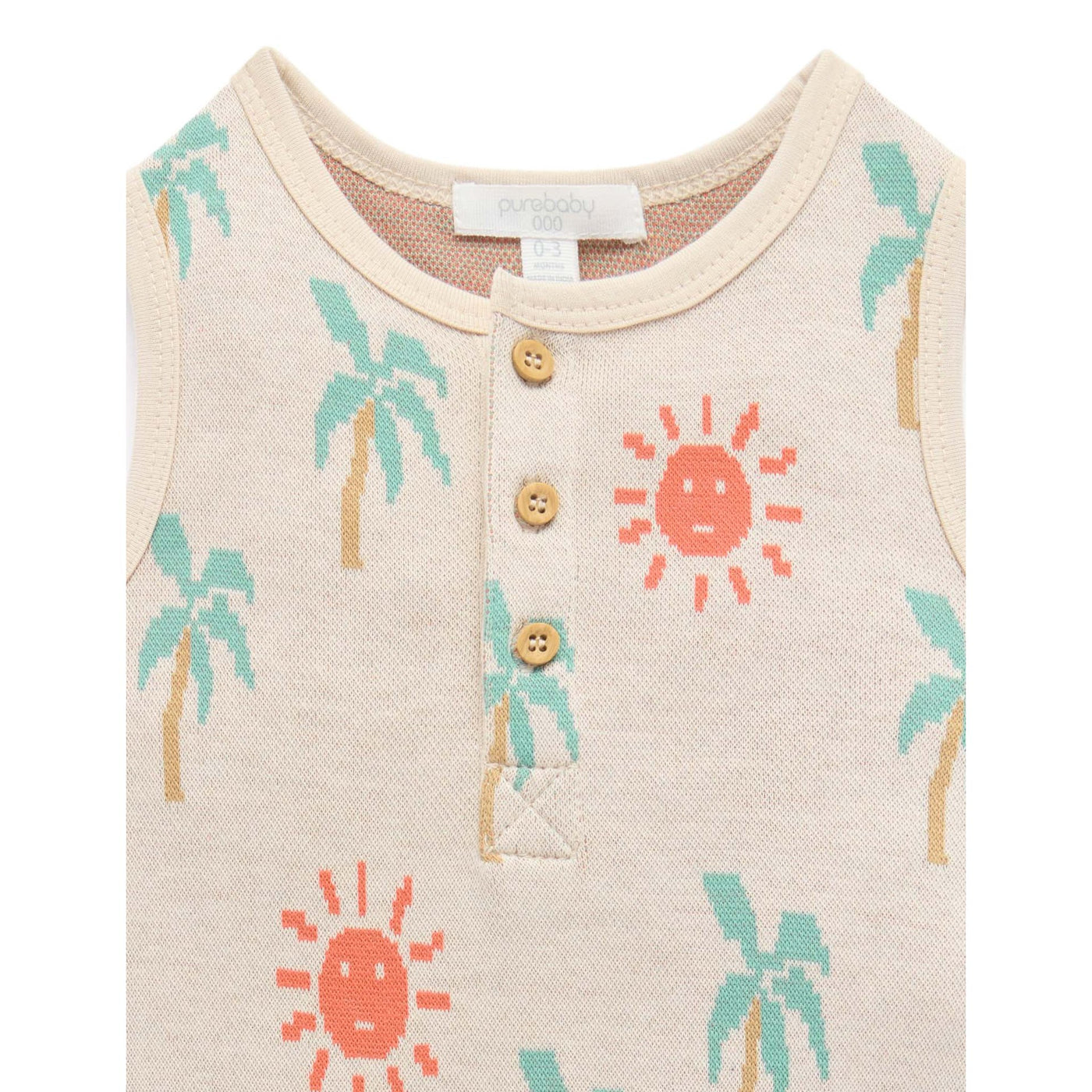 Baby Boys Sunshine Jacquard Onesie