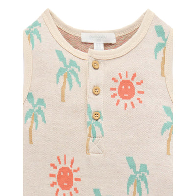 Baby Boys Sunshine Jacquard Onesie