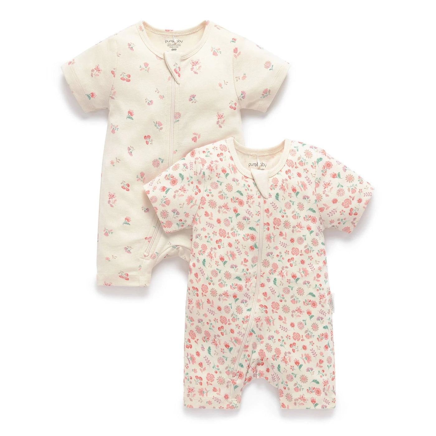 Baby Girls Emilia 2 Pack Short Growsuit