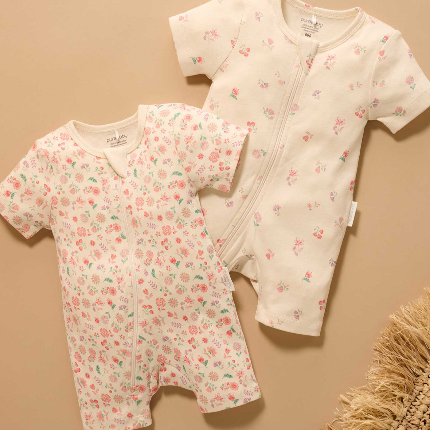 Baby Girls Emilia 2 Pack Short Growsuit