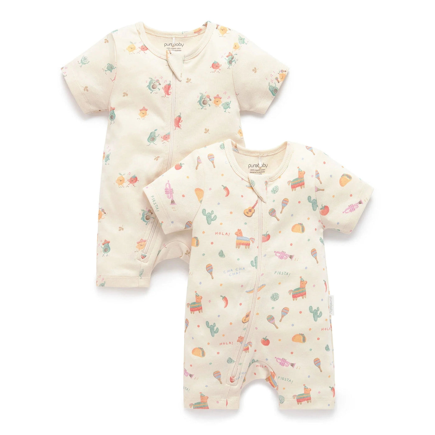 Baby Boys Pinata 2 Pack Short Growsuit