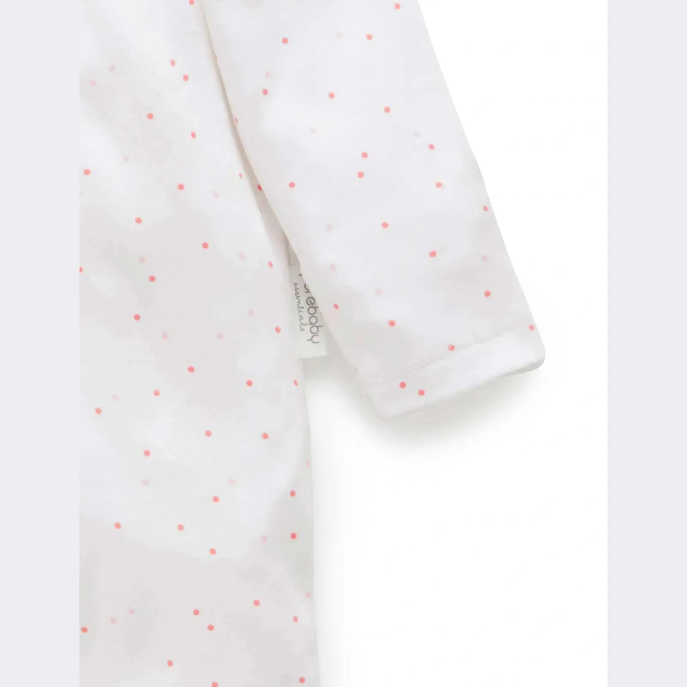 PUREBABY | Zip Growsuit & Hat Pack - Pale Pink Spot