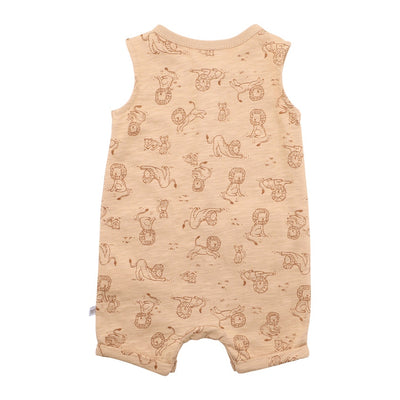 Fox & Finch Lion Print Romper