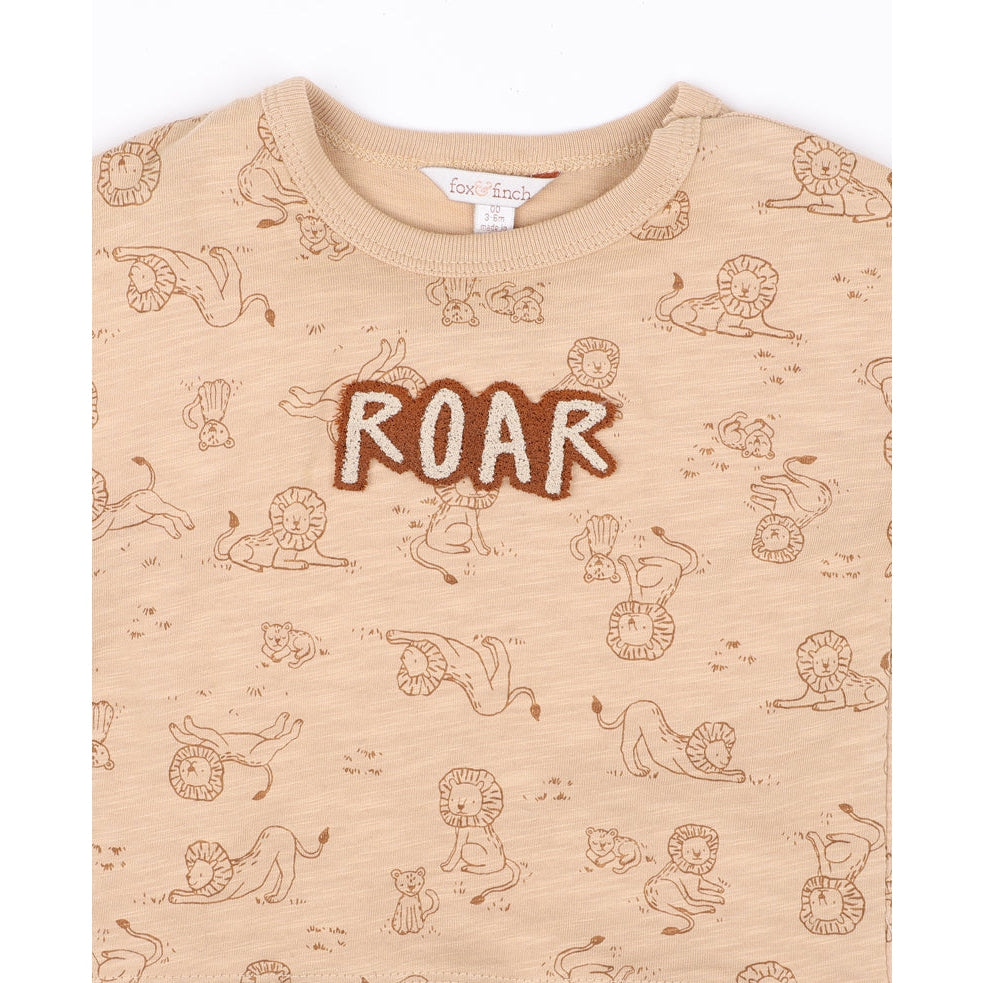 Fox & Finch Lion Roar Print Tee