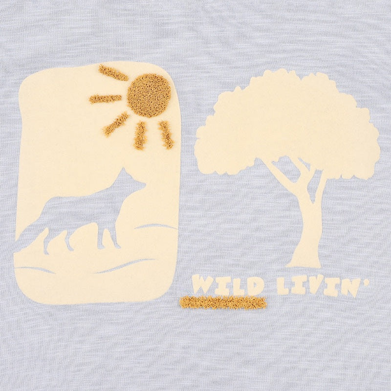 Fox & Finch Baby Wildlings Born To Be WIld Tee