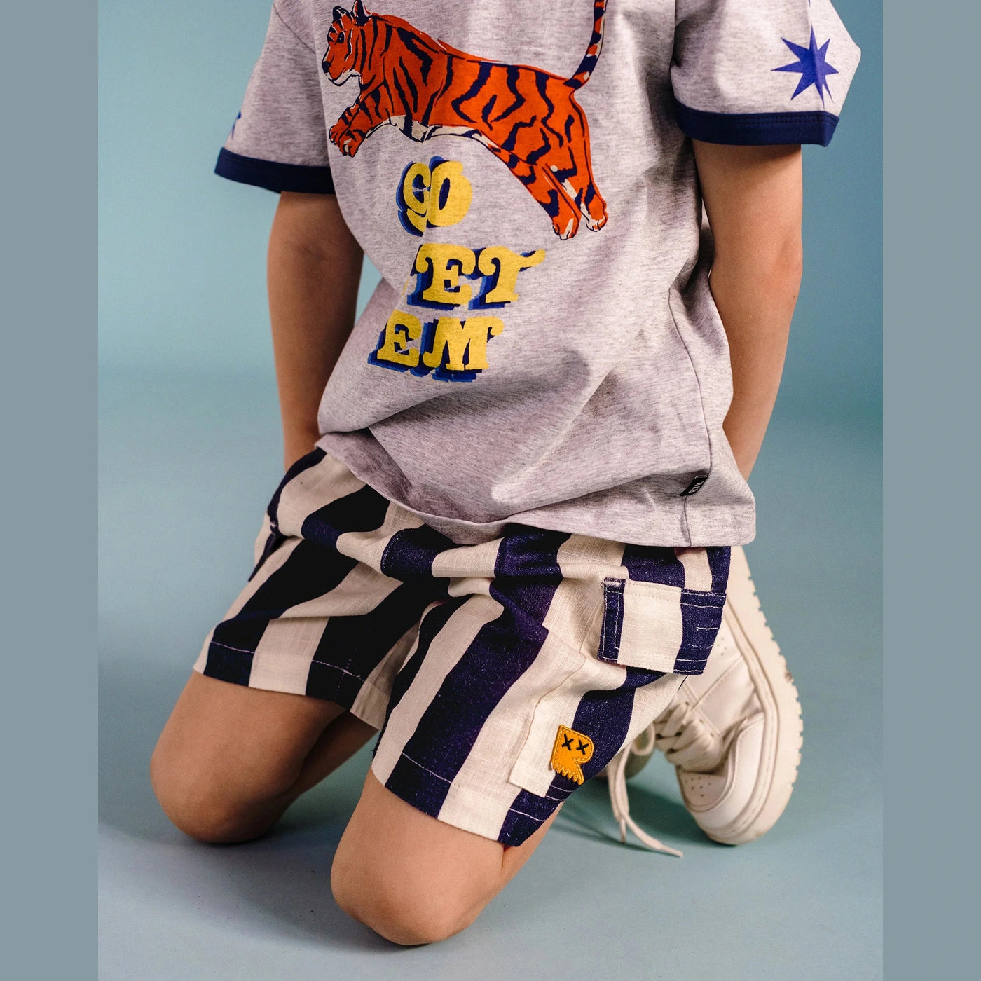 Boys Stripe Cargo Short