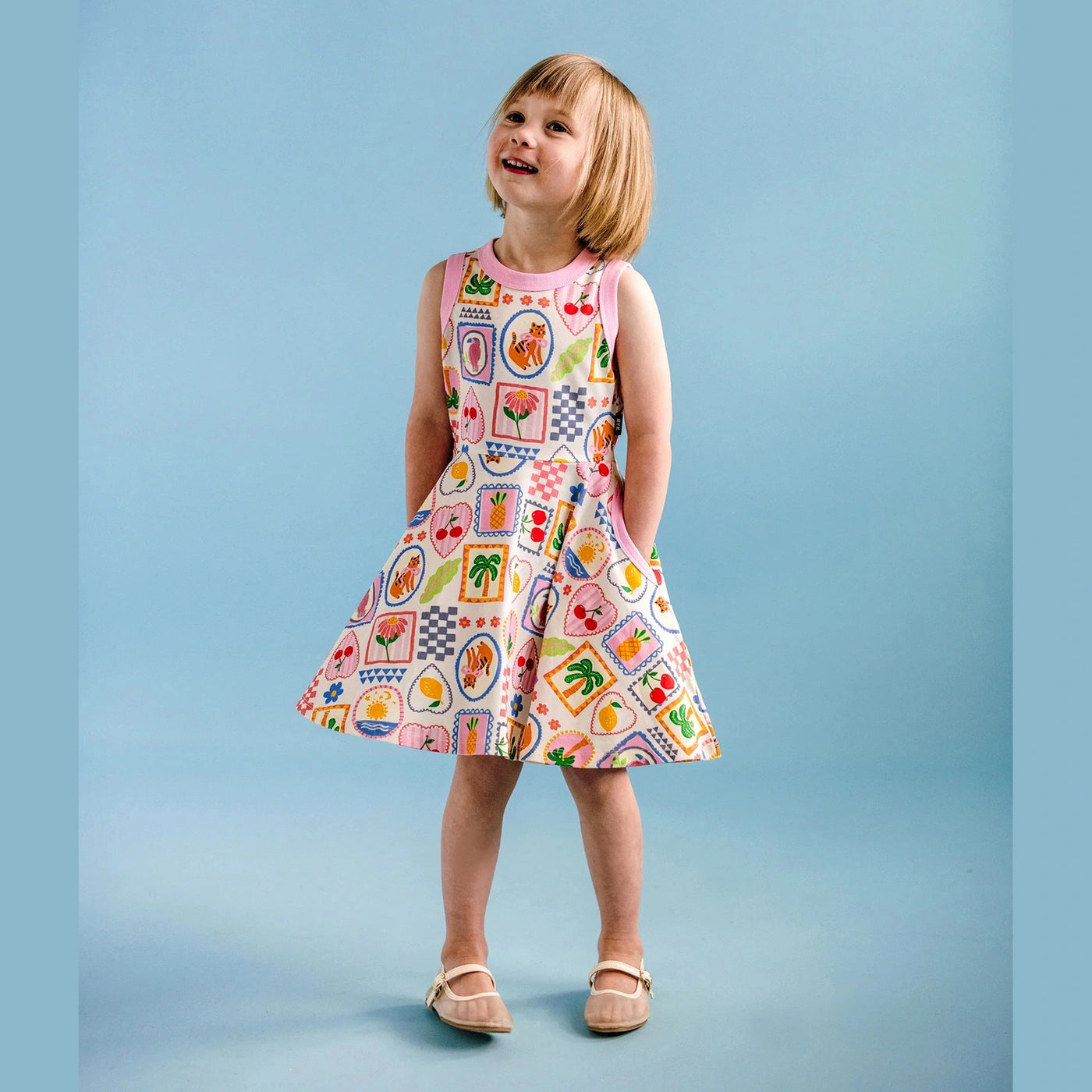 Girls Tropical Beach Tennis Dress