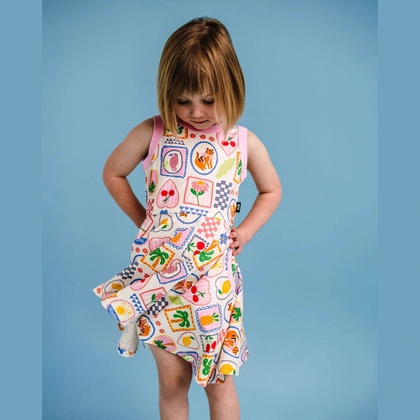 Girls Tropical Beach Tennis Dress