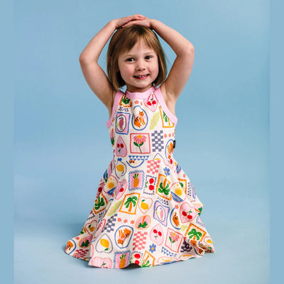 Girls Tropical Beach Tennis Dress