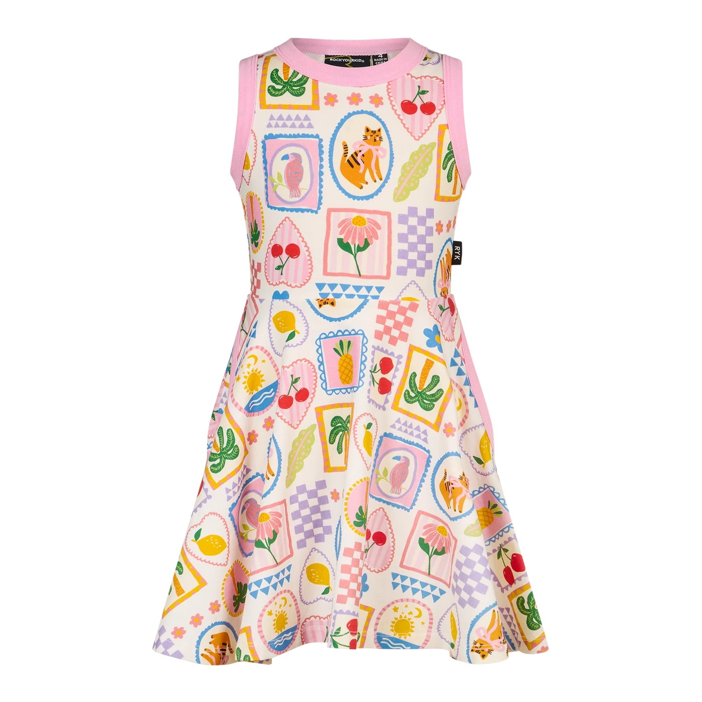 Girls Tropical Beach Tennis Dress