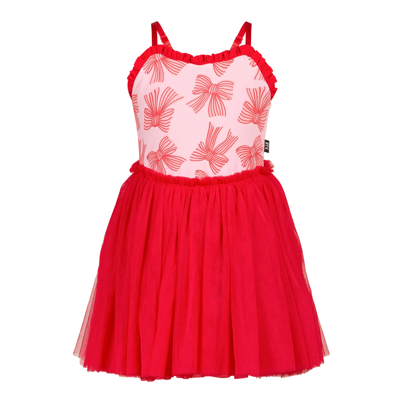 Girls Lots Of Bows Tulle Dress
