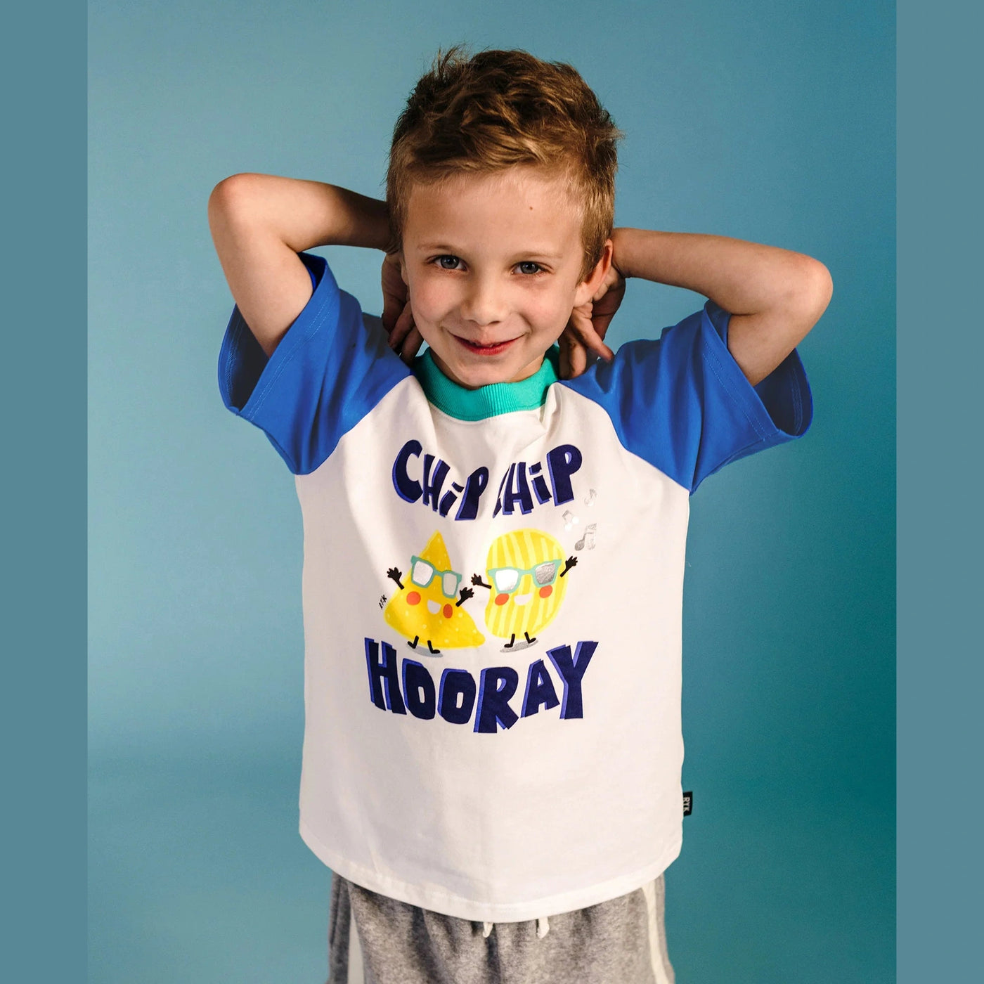 Boys Chip Hooray Raglan Tee