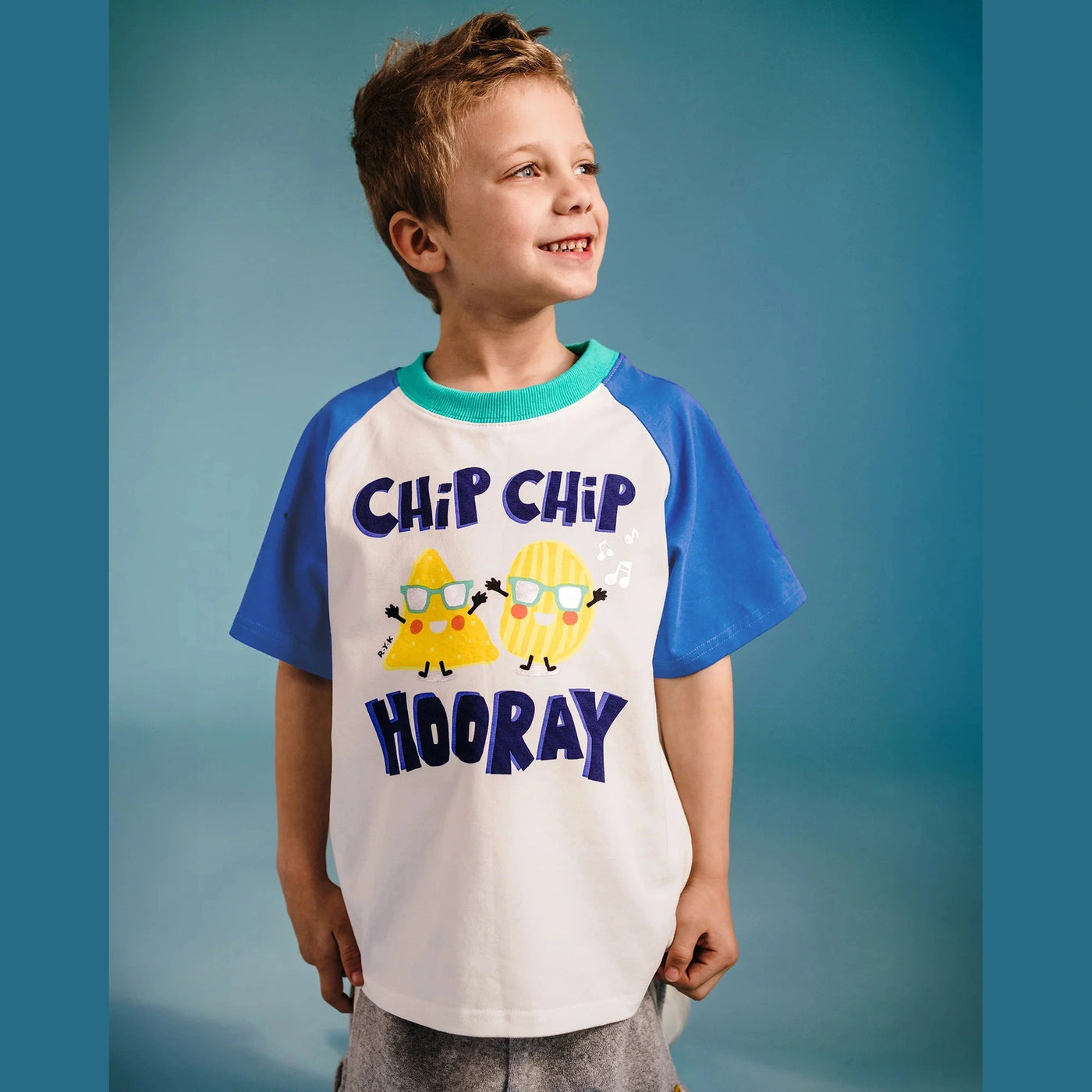 Boys Chip Hooray Raglan Tee