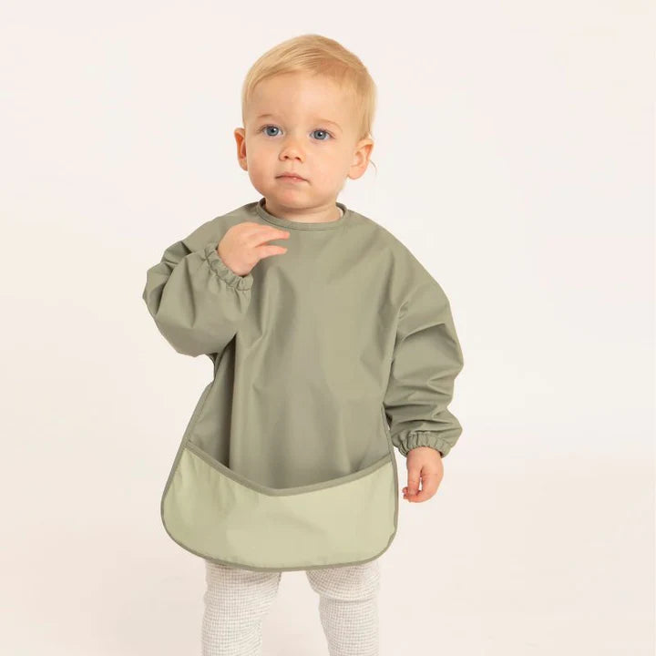 Recycled Long Sleeve Bib Two-Tone Sage