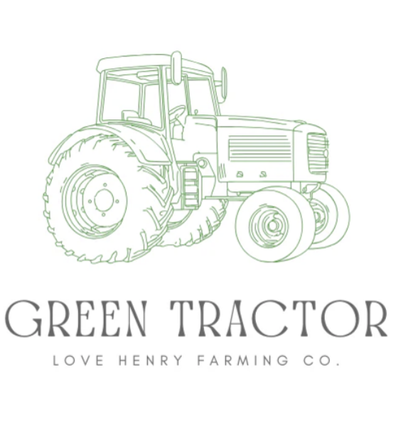 Boys Green Tractor Tee - White