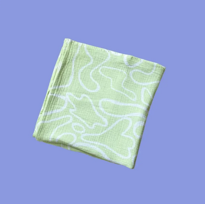 Organic Cotton Swaddle - Lime