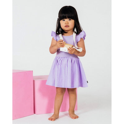 Girls Frill Dress Lavernder