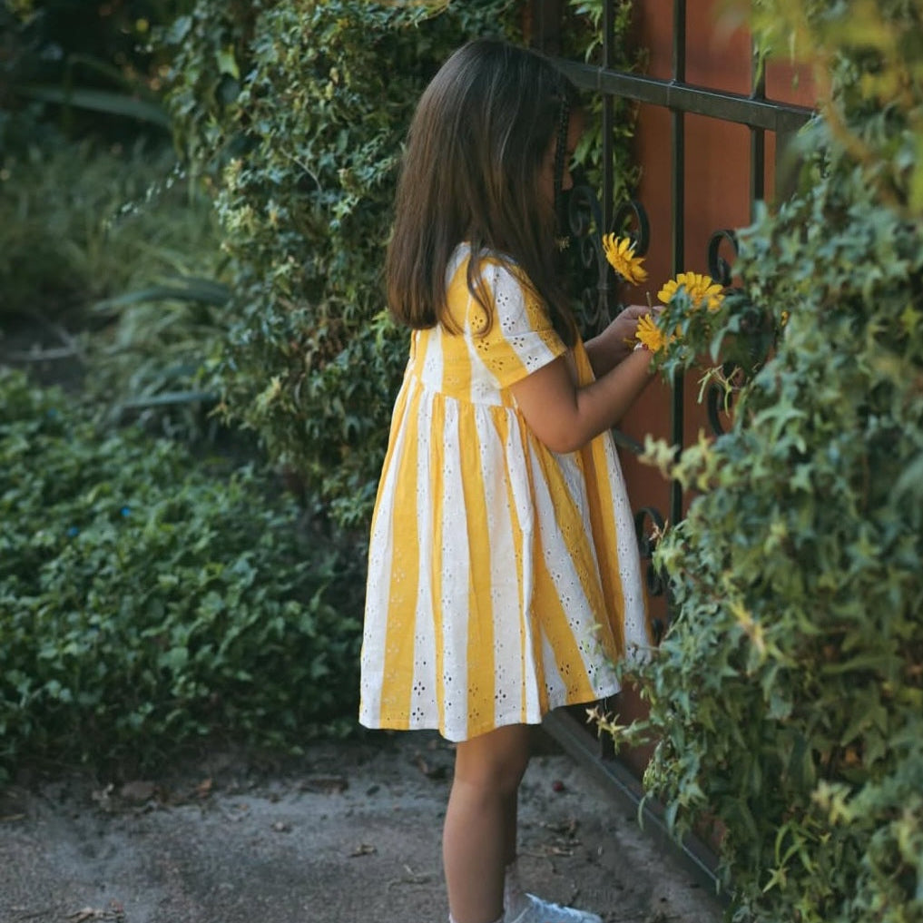 Girls Zinnia Dress Yellow