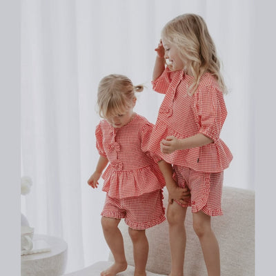 Girls Checkered Top