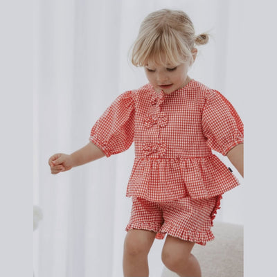 Girls Checkered Top