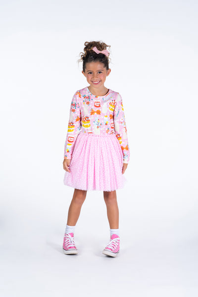 Girls Party Time Pink Circus Dress