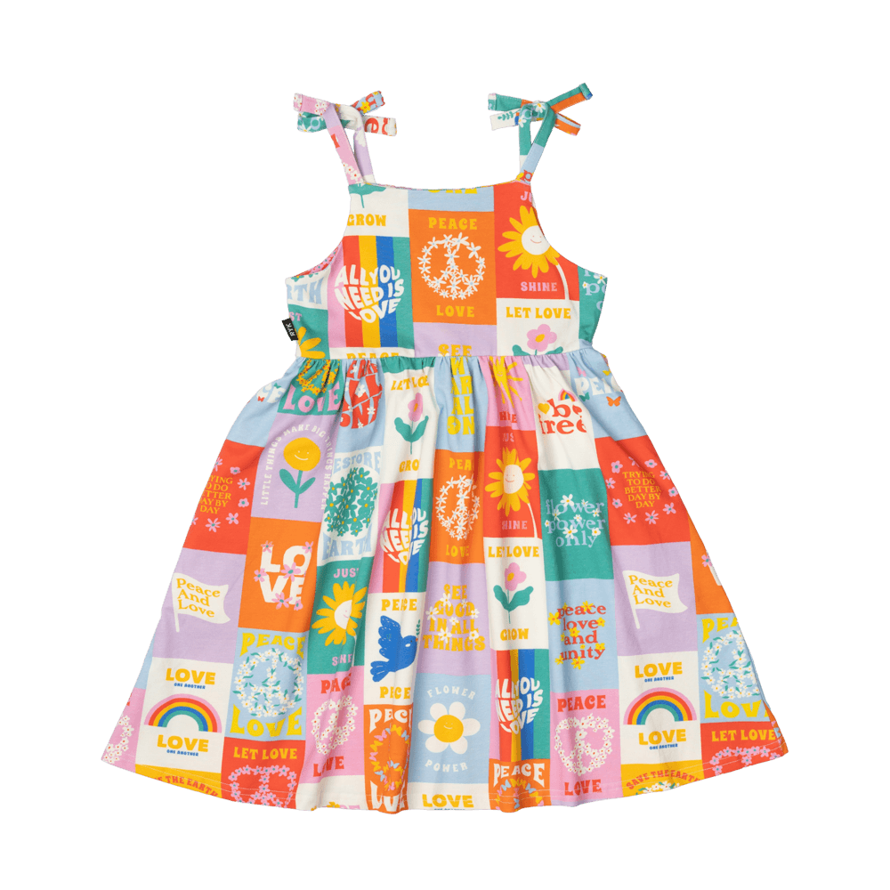 Girls Peace & Love Dress